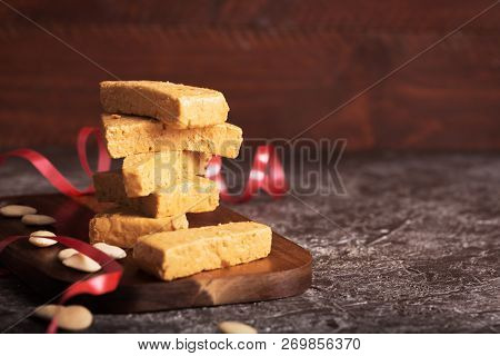Turron Is A Typical Christmas Food In Spain
