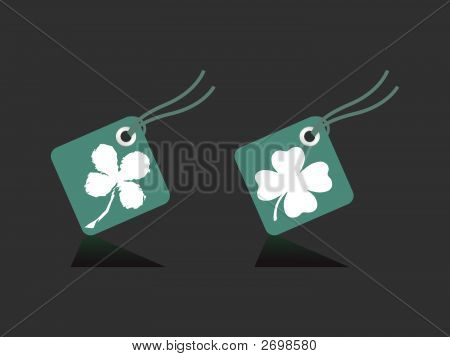 Shamrock Vector Illustration Tag