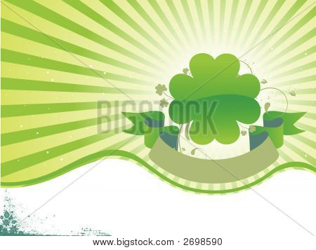 Sfondo astratto St Pattys Banner.