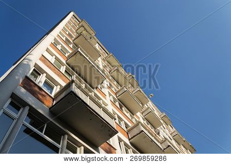 Collective House Koldum In Zlin, Moravia, Czech Republic, Sunny Summer Day