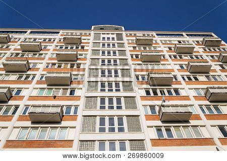 Collective House Koldum In Zlin, Moravia, Czech Republic, Sunny Summer Day