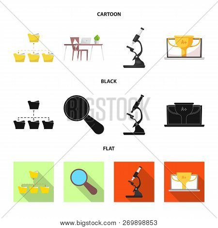 Vector Design Of Education And Learning Icon. Set Of Education And School Stock Symbol For Web.