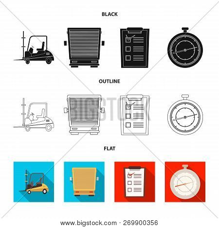 Isolated Object Of Goods And Cargo Icon. Set Of Goods And Warehouse Vector Icon For Stock.