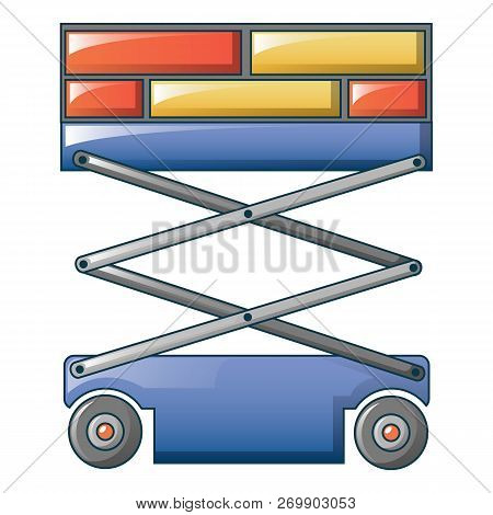 Airport Bagage Lift Icon. Cartoon Of Airport Bagage Lift Icon For Web Design Isolated On White Backg