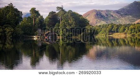 Derwent Isle Boathouse, Lake District, Cumbria, England