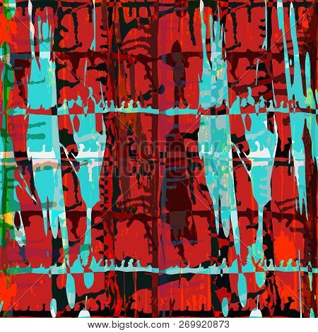 Abstract Color Pattern In Graffiti Style Quality Vector Illustration For Your Design