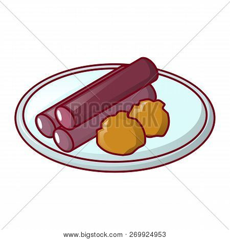 Propolis On Plate Icon. Cartoon Of Propolis On Plate Icon For Web Design Isolated On White Backgroun