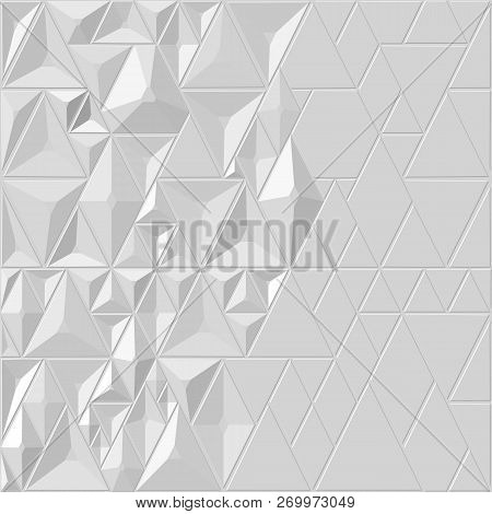 Bright Abstract Mosaic Pattern. Vector Background. For Design And Decorate Backdrop. Ceramic Tile Fr