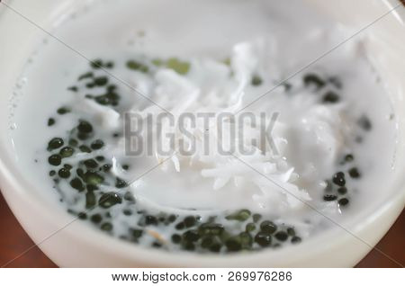 Sago Or Jelly With Coconut Milk ,thai Dessert