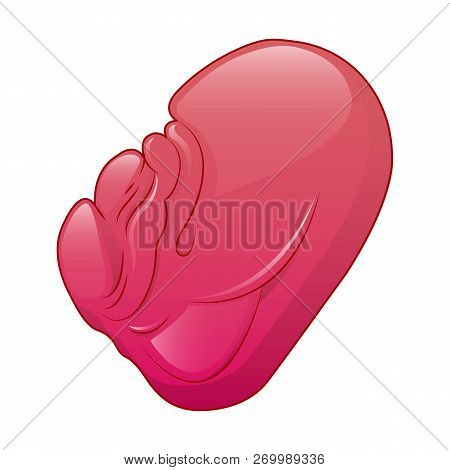 Sick Spleen Icon. Cartoon Of Sick Spleen Icon For Web Design Isolated On White Background