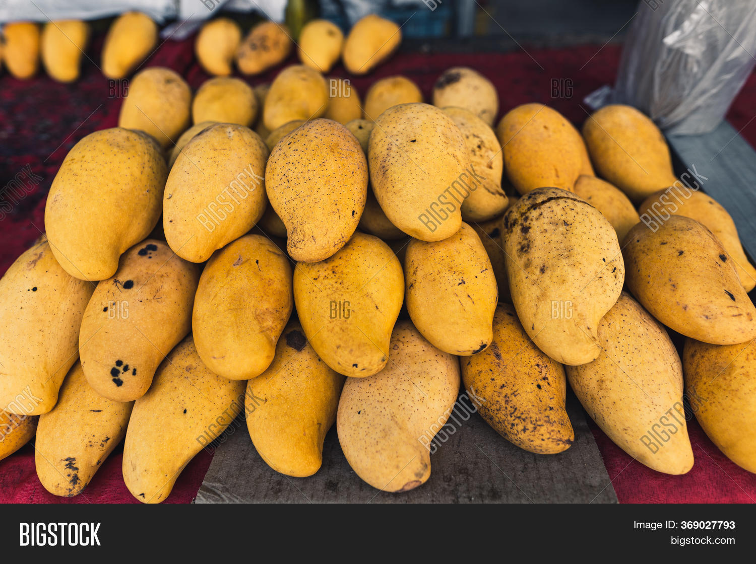 Yellow Mango On Sale Image & Photo (Free Trial) Bigstock