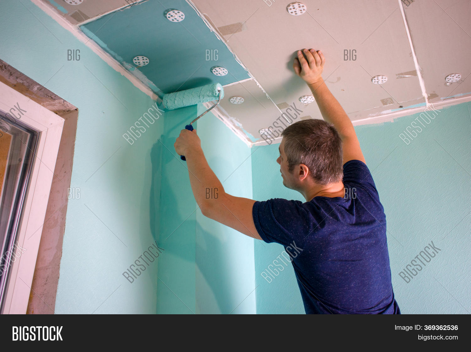 Painter Covers Walls Image & Photo (Free Trial) Bigstock