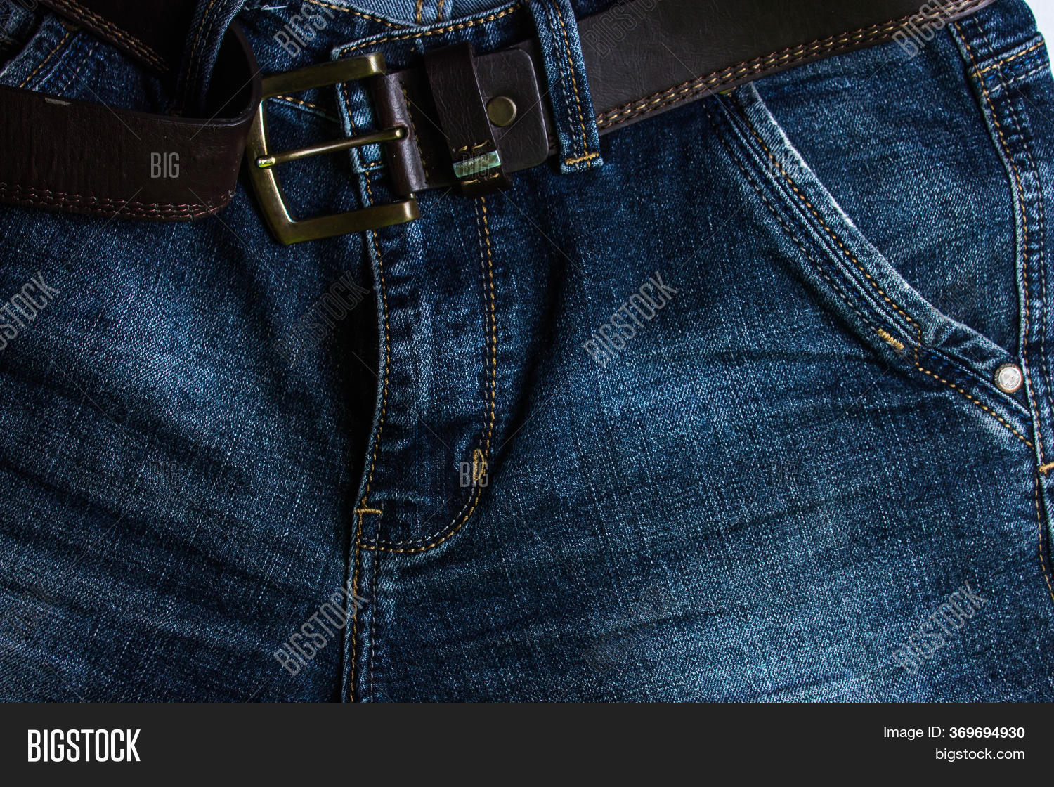 Jeans Brown Belt. Image & Photo (Free Trial) Bigstock