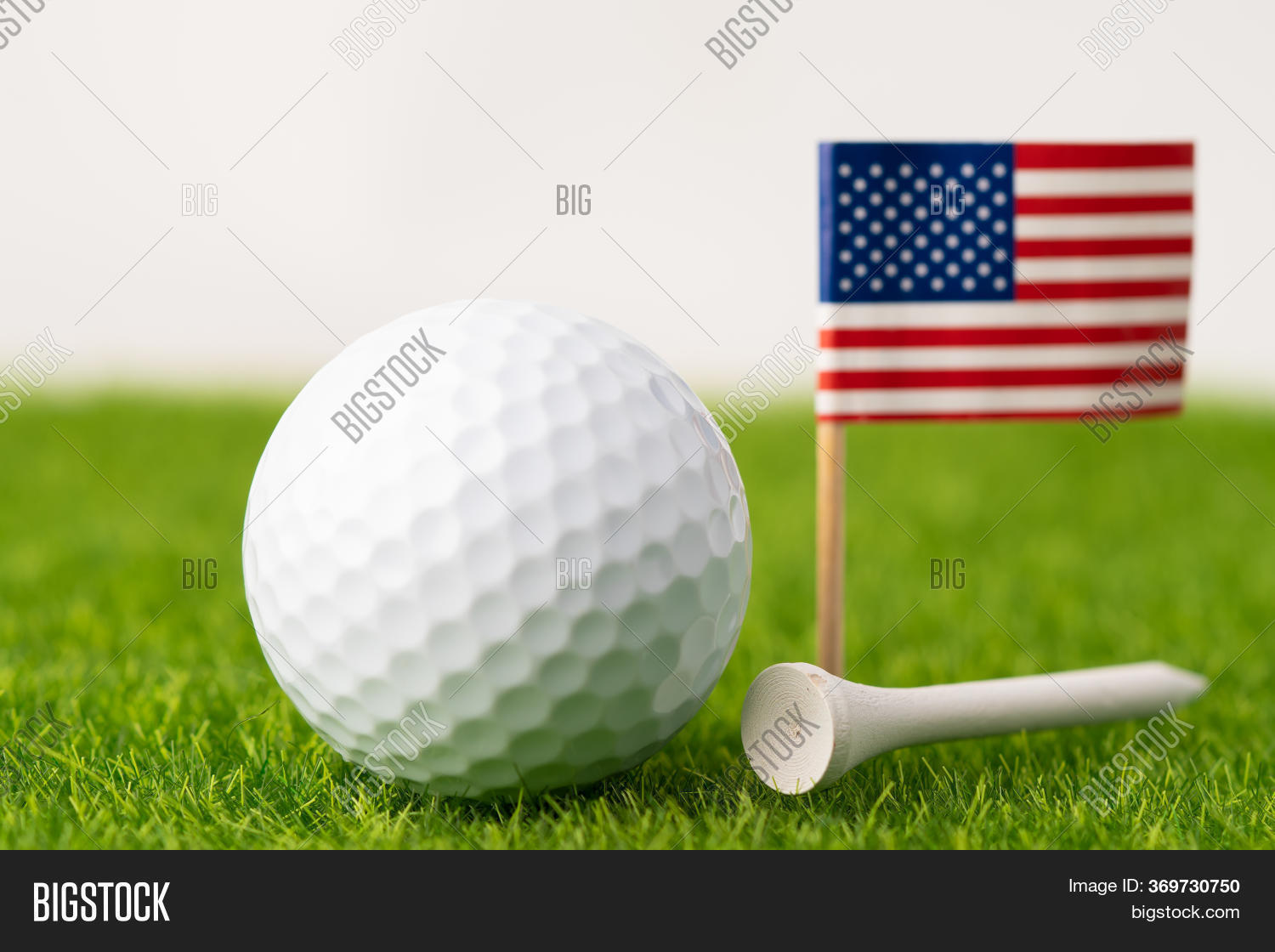Golf Ball Usa Flag Tee Image & Photo (Free Trial) Bigstock