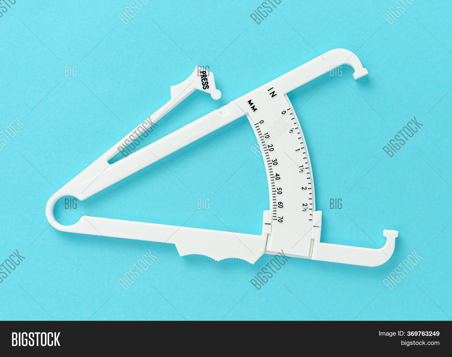 White Caliper On Blue Image & Photo (Free Trial) Bigstock