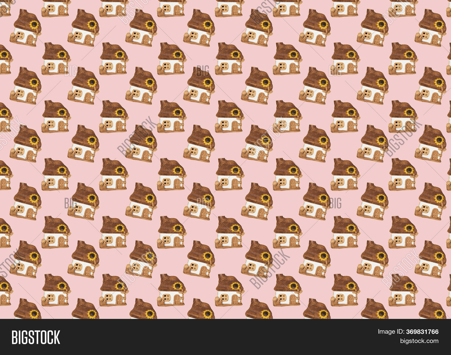 Toyhouse Repeating Pattern Pattern House. Toy Image & Photo (Free Trial) | Bigstock