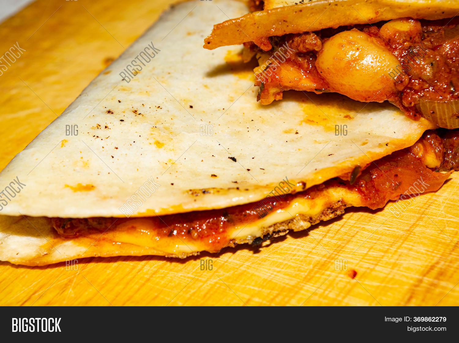 Quesadilla Ground Beef Image & Photo (Free Trial) Bigstock