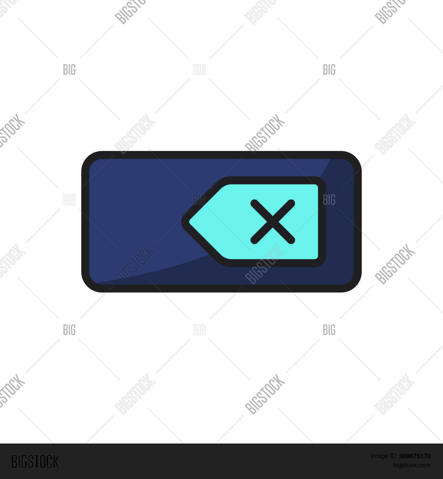 Backspace Key Vector Vector Photo Free Trial Bigstock