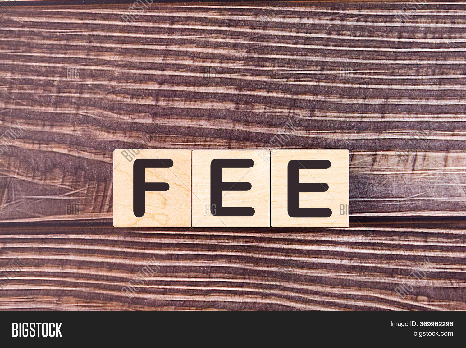 Word Fee Made Wooden Image & Photo (Free Trial) Bigstock