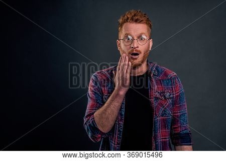 Insecure Cute Redhead Man In Glasses Did Not Expact Kiss In Cheek From Loving Woman On Date, Touchin