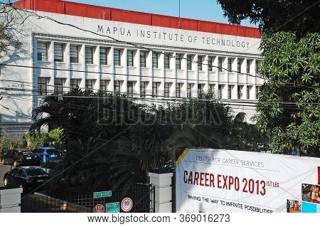 Manila, Ph - Feb 16 - Mapua Institute Of Technology College Facade On February 16, 2013 In Manila, P