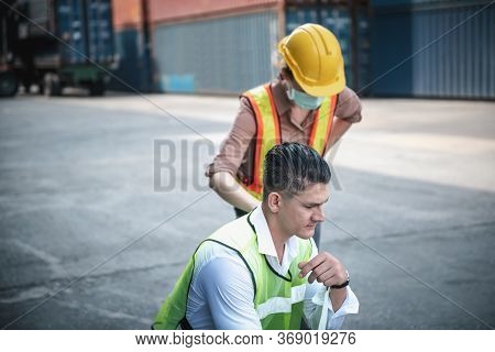 Coronavirus Covid-19 Epidemic Impact Unemployed Of Labor, Man Worker Feeling Hopeless After He Compa