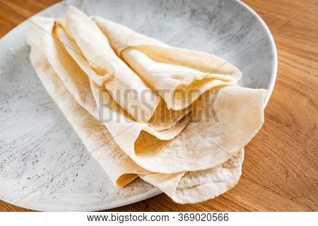 Lavash (soft, thin unleavened flatbread)