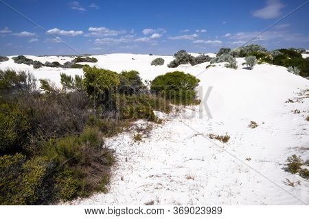 An image of white dune sand scenery western Australia