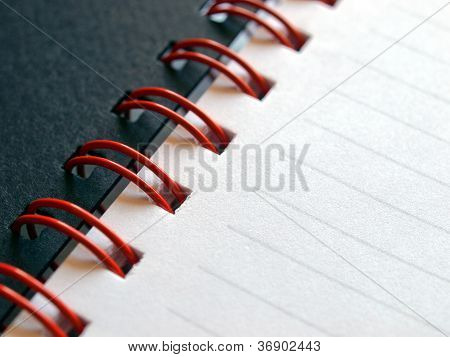 Blank notebook page