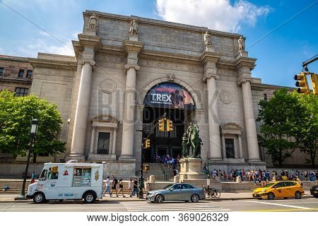New York City, Usa - March 15, 2020: American Museum Of Natural History In New York City, Ny, Usa