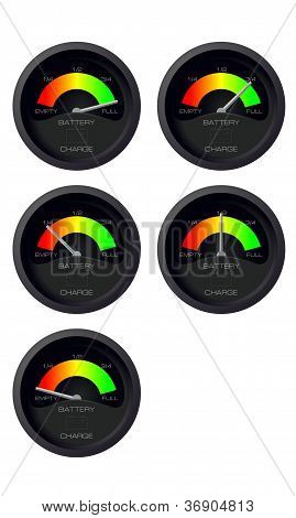 Indikátor nabití baterií analogové