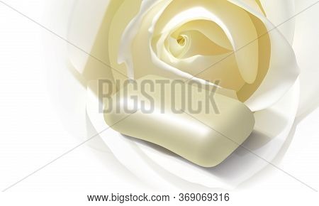 Soap With Rose Vector Mock Up Vector
