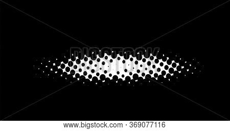 Circles Black Background. Vector Texture For Designers,