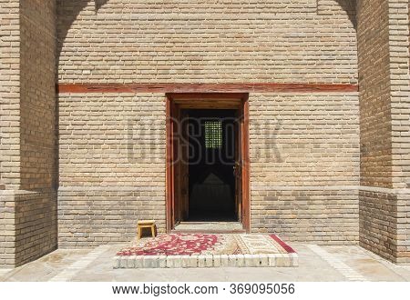 Entrance To The Ancient Monument Of Architecture Of The 11th Centure, Mausoleum Of Karakhan, Taraz C