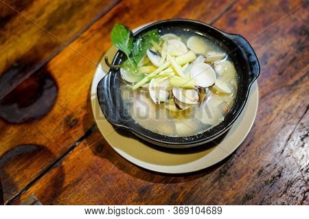 Delicious Vietnamese Mussels In A Restaurant