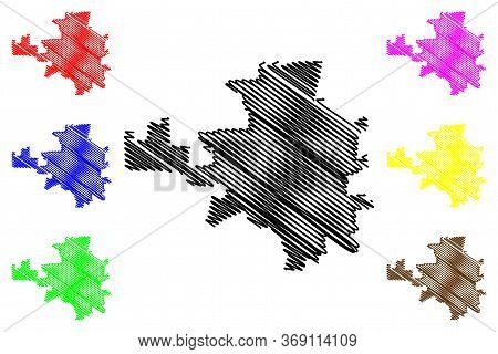 Kropyvnytskyi City (ukraine) Map Vector Illustration, Scribble Sketch City Of Yelisavetgrad, Zinovye