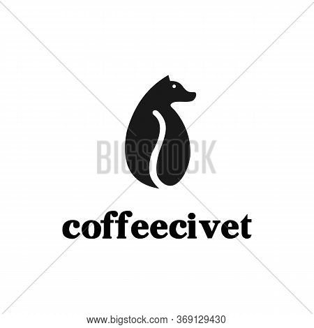 Civet Coffee Banner Template Vector, Wild, Wildlife