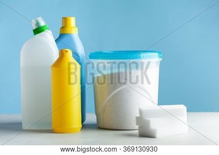 Cleaning Products For Cleaning, Disinfection Of The House. The Concept Of Cleaner, The Cleaning Comp