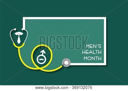 Vector Illustration For Men's Health Awareness Month Which Is Observed In Month Of June