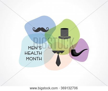Vector Illustration For Men's Health Awareness Month Which Is Observed In Month Of June