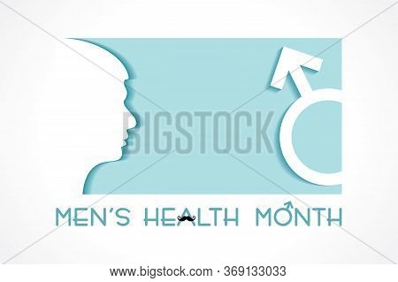 Vector Illustration For Men's Health Awareness Month Which Is Observed In Month Of June