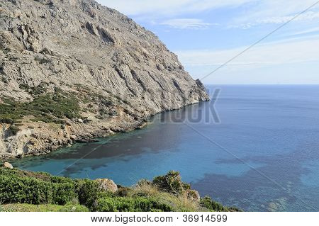 Boquer Vadisi ve Körfez Cala Boquer, Majorca, İspanya
