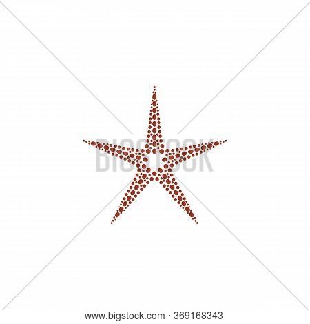 Star Fish Logo Vector Flat Design
