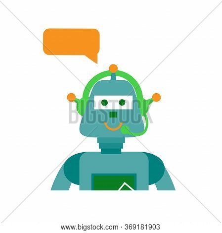 Chatbot Icon Like Hotline Service. Concept Of Ui, Media, Hot Line, Dialogue Script Popup, Spam, Prof
