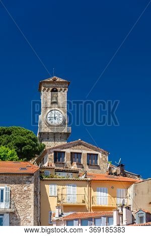 Hilltop Gothic-style Stone Church With Bell Tower Completed In The 1600s, Featuring A Musical Crèche