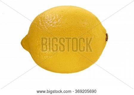 Close up of lemon on white background