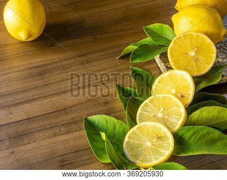 Close up of lemon on white background