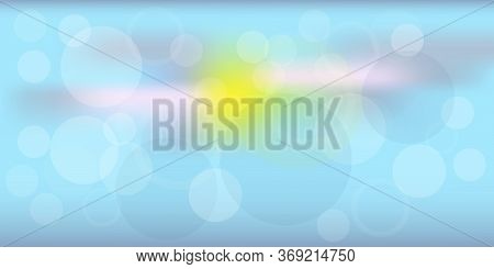 Watercolor Pastel In Blue, Yellow, Pink. Rainbow Soft Background. Vector Image. Stock Photo.