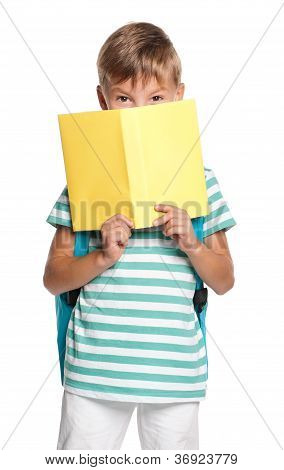 Menino com livros