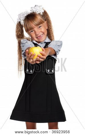 Menina com maçã